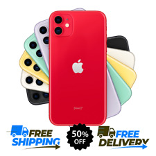 Apple iPhone 11 Yellow Purple Red 128GB 64GB GSM Unlocked Verizon T-Mobile LTE