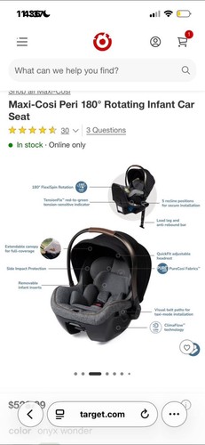 Maxi cosi peri - peri, seat
