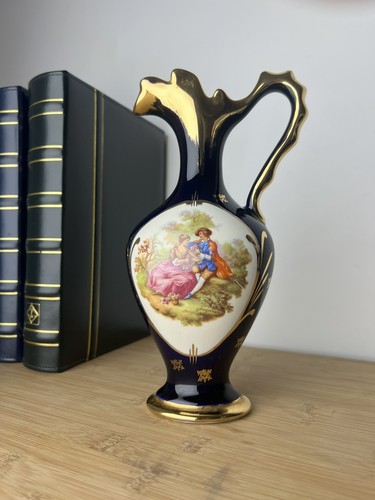Aiguière porcelaine bleu - porcelaine,