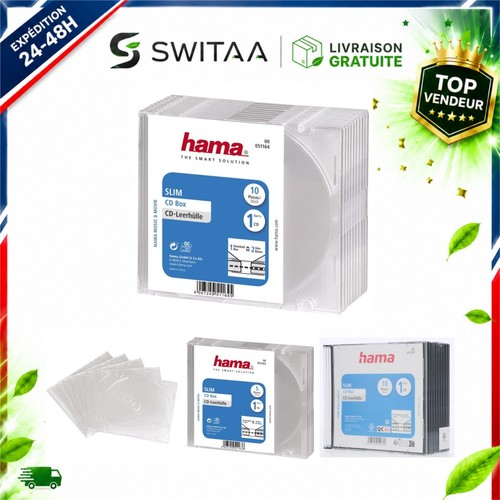 Hama boîtiers slim - cd,