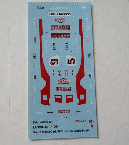 Decals lancia stratos - 1/43.lancia,