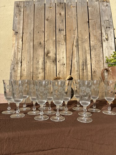 Flûtes champagne verre - verre, gravé