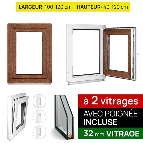 Fenêtre pvc chêne - fenêtre,