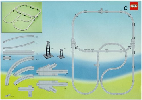 Lego train rails chemin - rails,