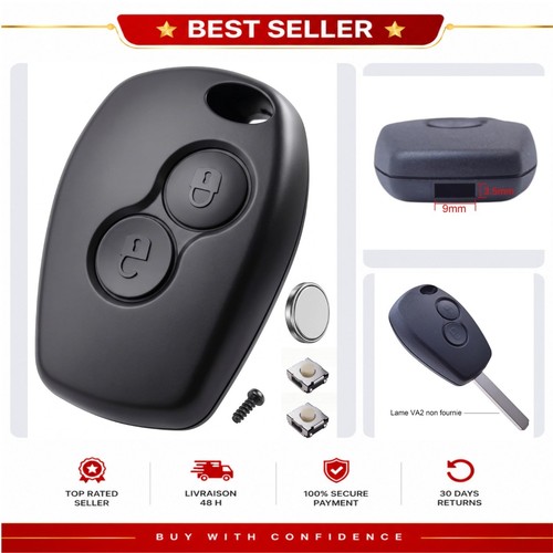 Coque clé renault boutons - clé, 2