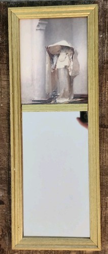 Vintage trumeau accent mirror - trumeau,