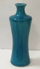 bouteille vase faience
