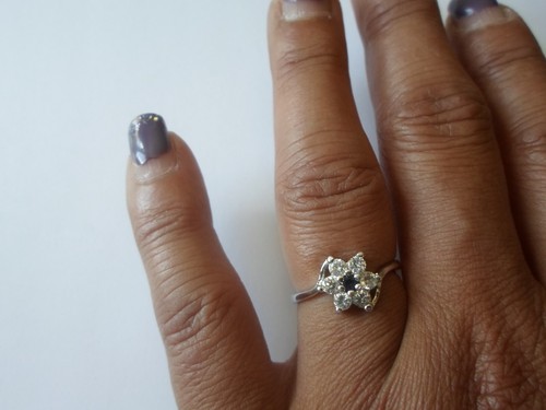 Bague argent massif fleur - bague,