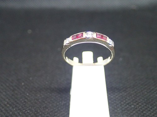 Bague blanc 750 ème - en,
