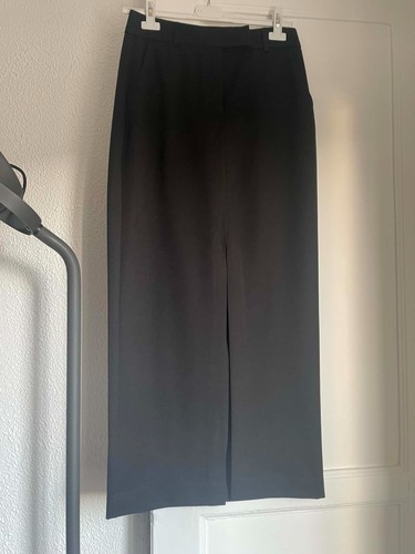 Jupe tailleur noire fendue - jupe,