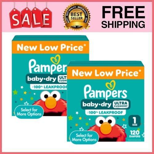 Box pampers baby dry diapers - dry,