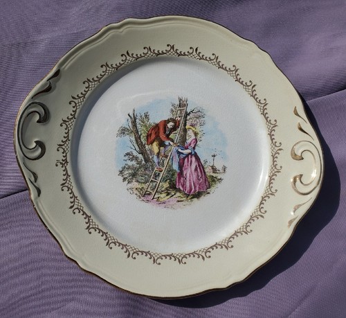 Assiette deco scene romantique - scene,