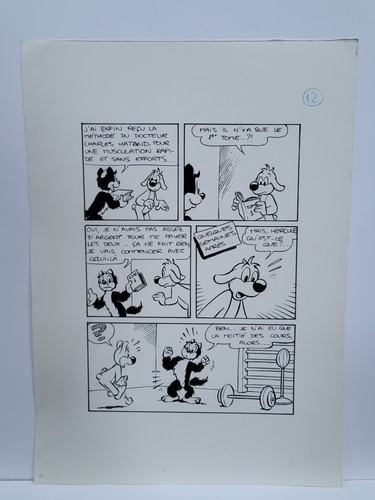 Pif hercule planche - planche, originale