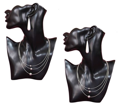 2er ensemble buste noir stand - ensemble,