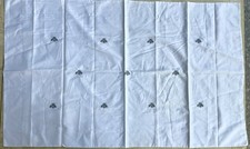 Capecchi WHITE Pillow Sham 46x28” Napoleon Bee embroidery Cotton 300 TC ITALY