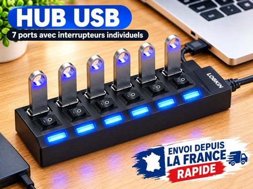 Hub multiprise usb - usb, 1:7