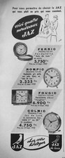 1952 FERRIC ROMPIC FOUGIC COLMIC PRESS ADVERTISEMENT PENDULUMS - ADVERTISING