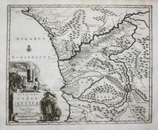 Carte D'Afrique Kongo Angola Congo 1720