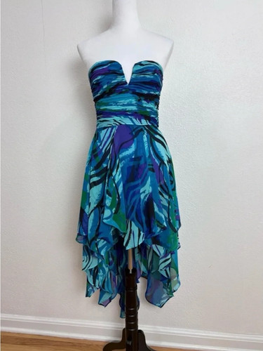 Strapless asymmetrical dress - strapless,
