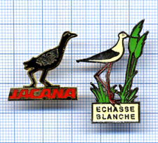 Lot de 2 Pin's oiseau Bird /