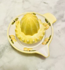 ? Lemon Press Citrus Ceramic Slipper Vintage Retro 
