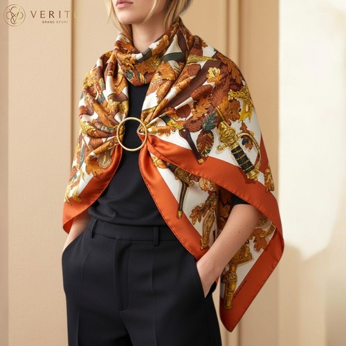 Rare vintage foulard soie - foulard, en