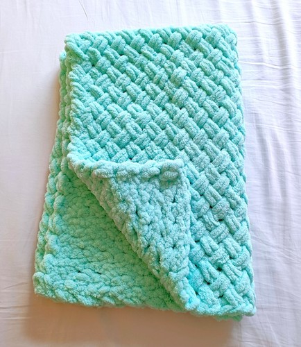 Couverture bleu turquoise - turquoise, pour