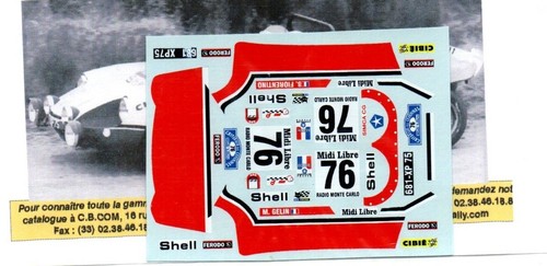 Planche decals cg - cg, simca