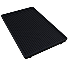 Plancha en Fonte émaillée / Poêle à griller 26x40x2Hcm Plaque de gril pour steak