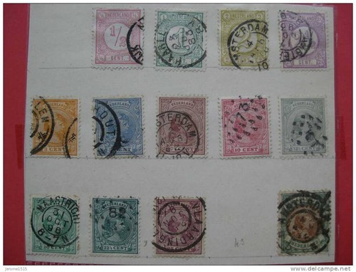 Timbres pays bas roi - pays-bas:,