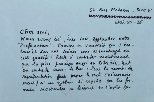 Maurice toesca lettre - maurice,
