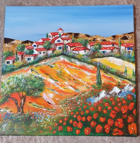 Tableau peinture huile sur - peinture,
