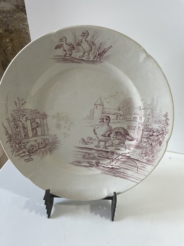 Assiette plate terre - assiette, fer