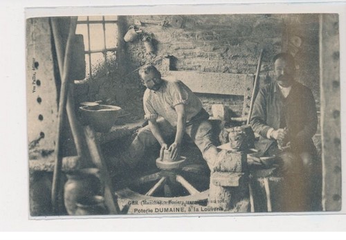 Ger potiers travaillant - -,