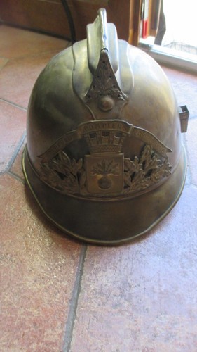 Casque pompier laiton - casque, en