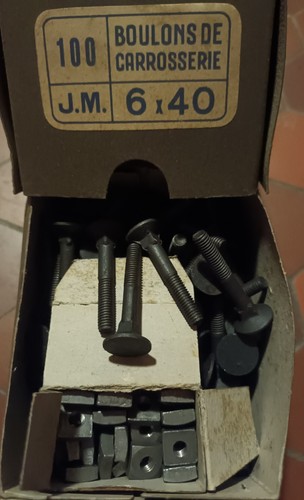 Boulon carrosserie x 40 - de, m6
