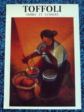 TOFFOLI Louis Affiche OMBRE ET LUMIÈRE Femme art poster 