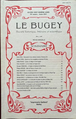 Bugey peyrieu oncieu - -,