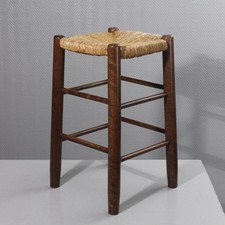 Tabouret paillé vintage