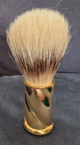 Ancien blaireau laiton doré - ,