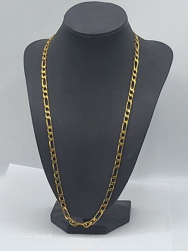 Collier chaîne figaro plaqué