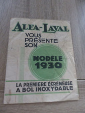 Catalogue,Brochure,Prospectus Agricole Tracteurs, Alfa-Laval  Ecrémeuse   1930