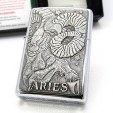 Barrett Smythe Aries Zippo Oil Lighter 2000 Unfired Rare