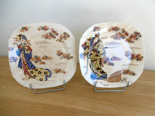 DEUX ASSIETTES PLATES FAIENCE