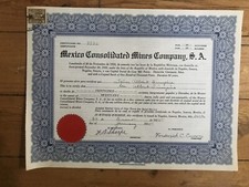 MEXICO CONSOLIDATED MINES CY (MEXICO) (F)