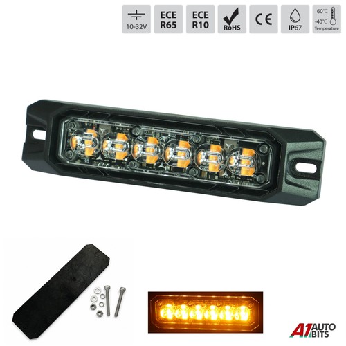 Balise alerte led amber 6 - led,