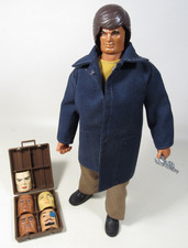 VTG RARE Mattel Big Jim MINT Figure Secret Agent Spy 004 w Face Accessories