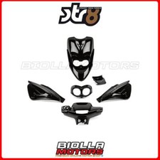 STR-989/BK 6 PIECE FAIRING KIT BLACK MBK BOOSTER NEXT GENERATION AFTER 1999