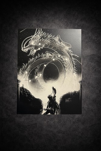 Tableau manga chevalier - tableau, dragon