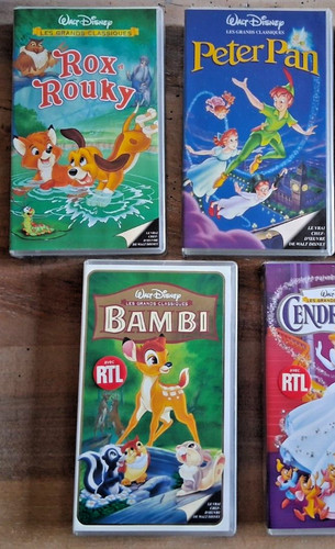 Lot cassettes vidéo walt - 5,